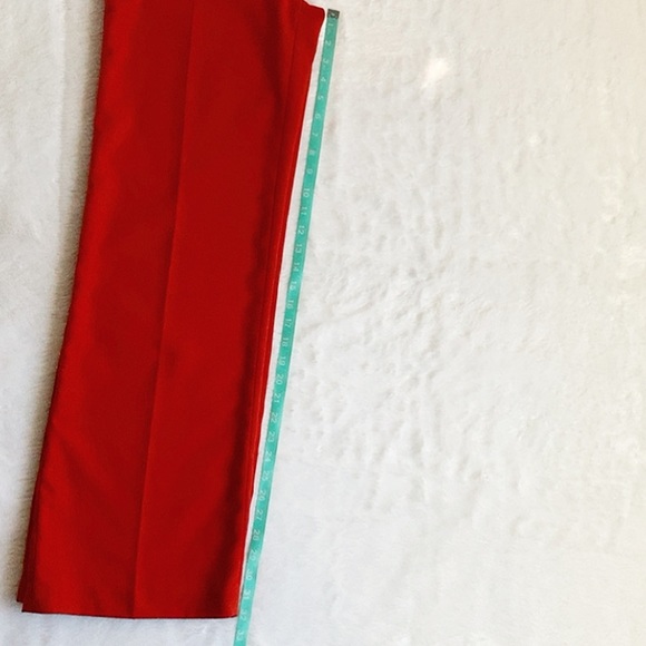 Like New Anthropologie Leifsdottir Orange Red Wide Leg Pants - Picture 5 of 8